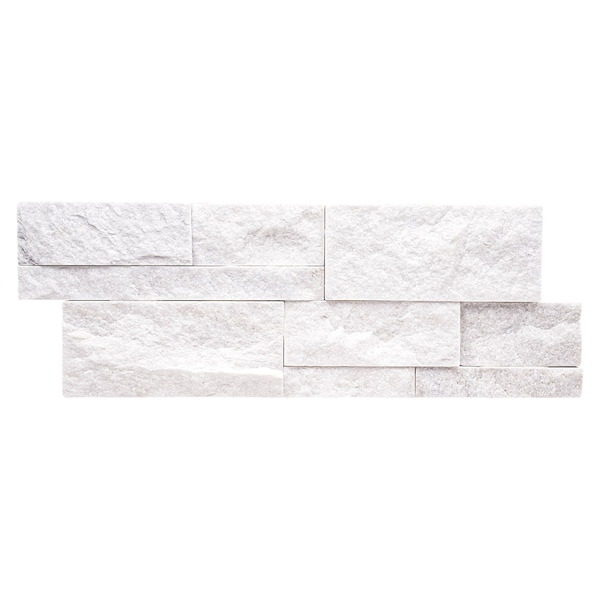 Msi Arctic White Splitface Sample Ledger Panel Quartzite Wall Tile ZOR-PNL-SAM-0150 - main